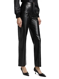 Imani Leather-Blend Pants