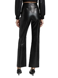 Imani Leather-Blend Pants