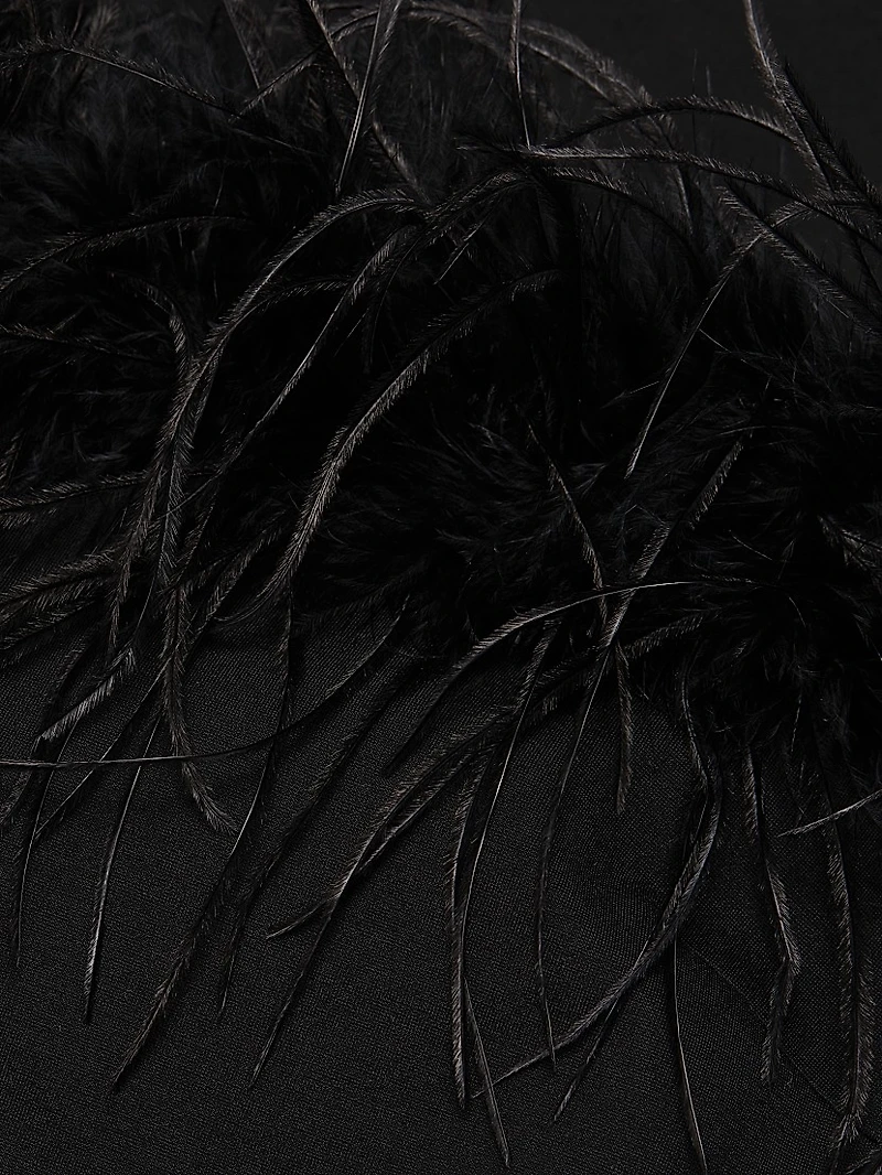 Freya Feather Strapless Dress