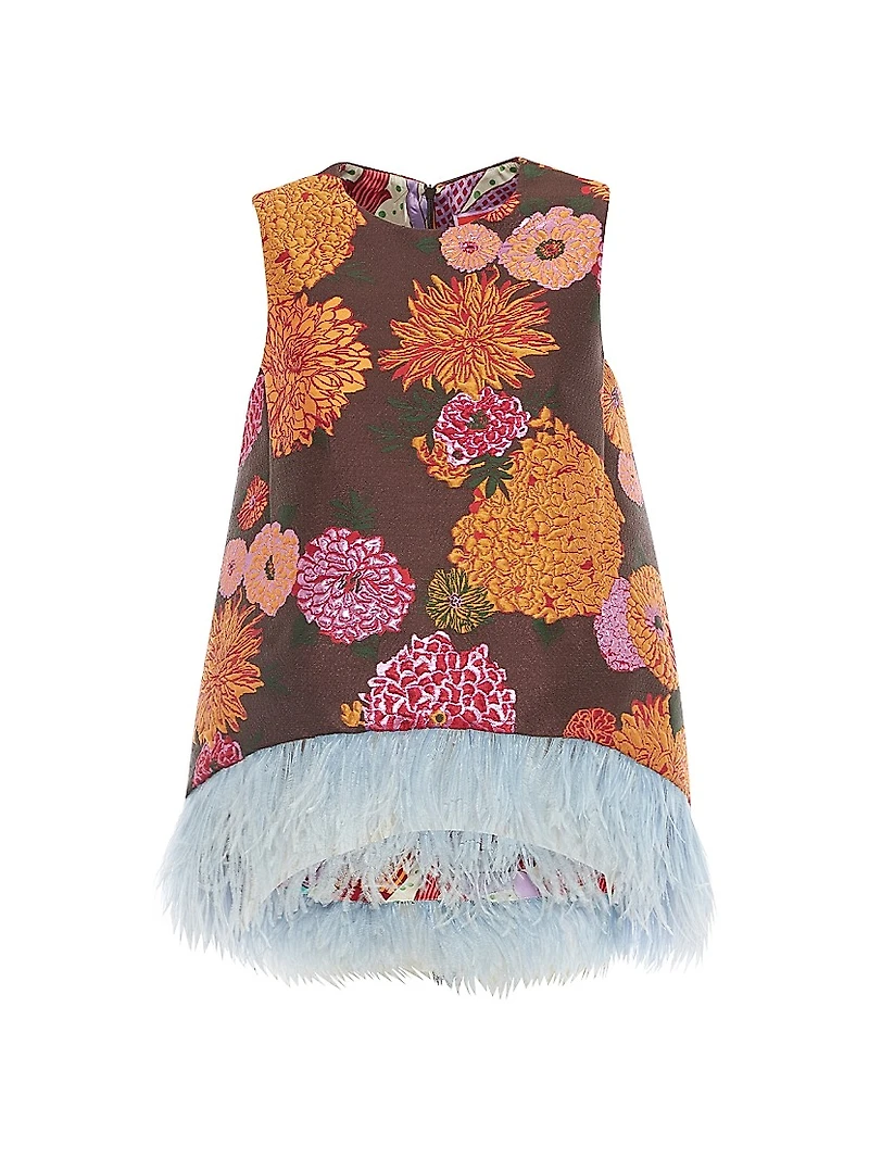 La Scala Top with Feathers