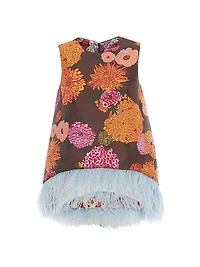 La Scala Top with Feathers