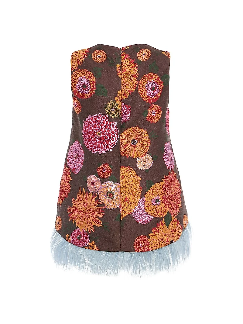 La Scala Top with Feathers