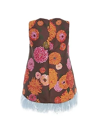 La Scala Top with Feathers