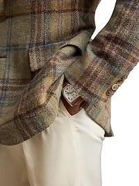 Kent Hand-Tailored Plaid Wool Sportcoat