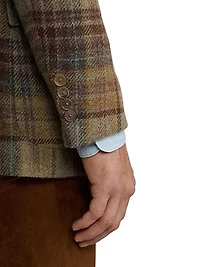 Kent Hand-Tailored Plaid Wool Sportcoat