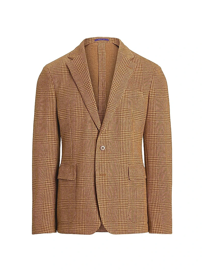 Hadley Hand-Tailored Plaid Jersey Jacket