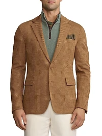 Hadley Hand-Tailored Plaid Jersey Jacket