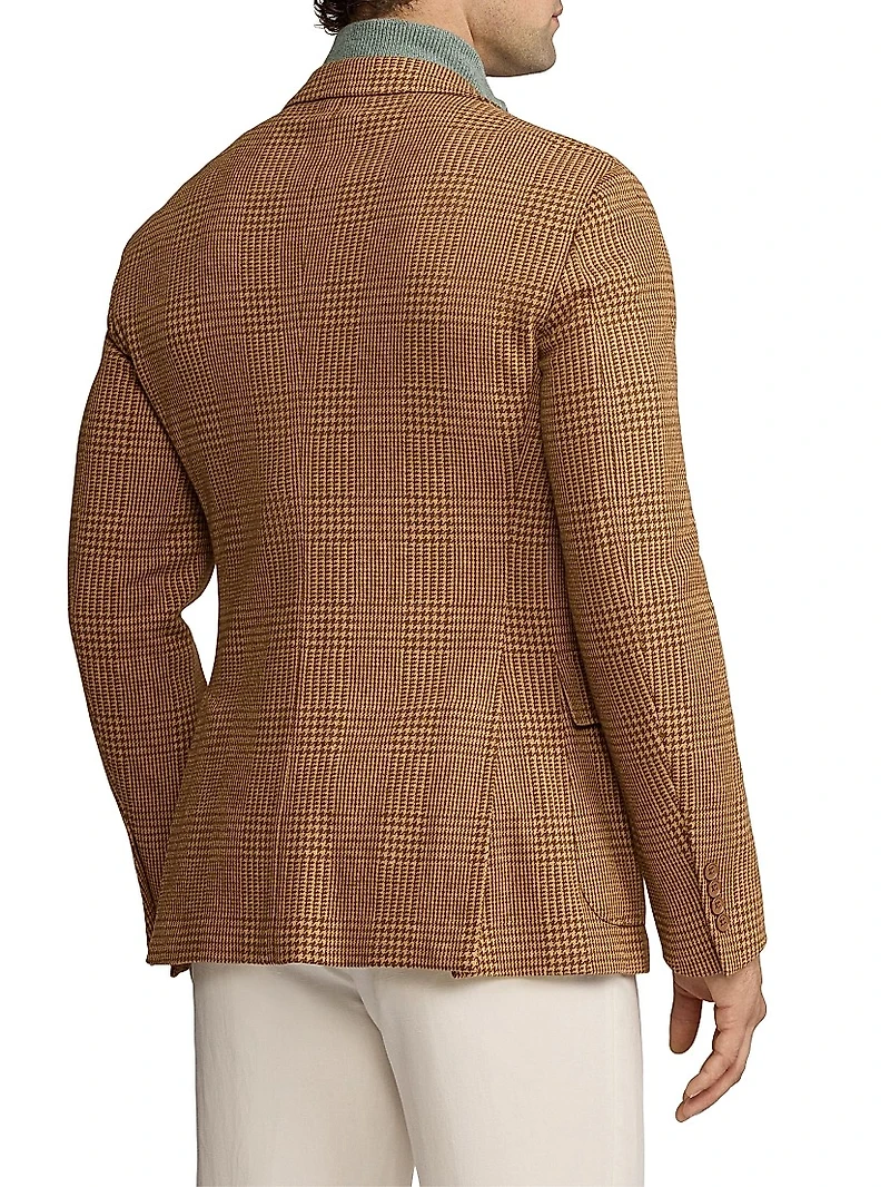 Hadley Hand-Tailored Plaid Jersey Jacket