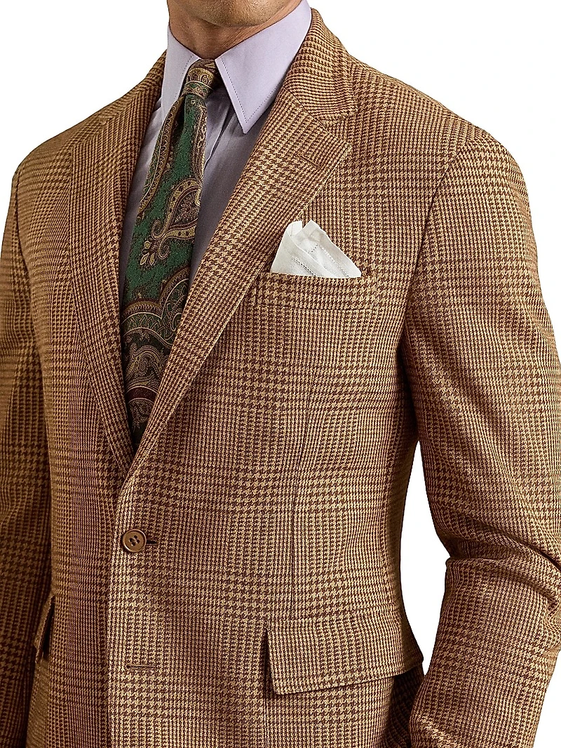 Hadley Hand-Tailored Plaid Jersey Jacket