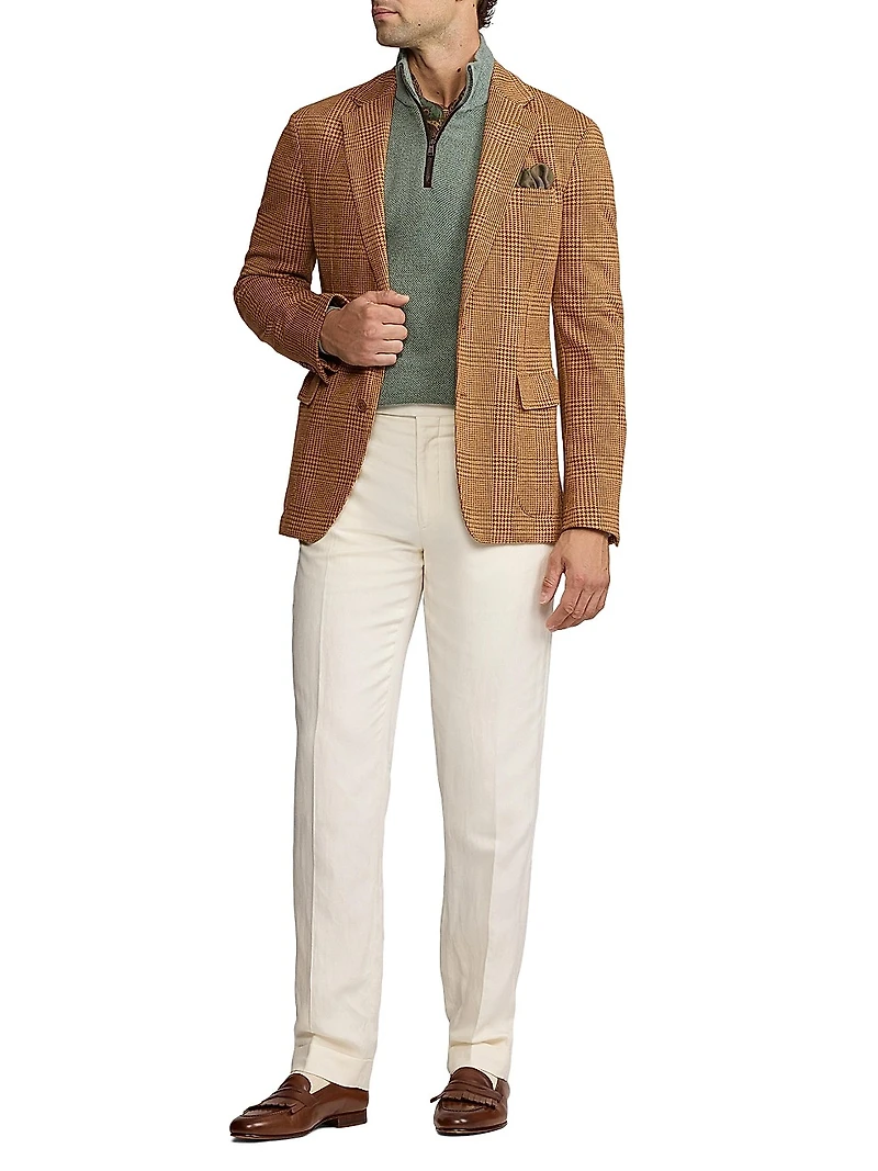 Hadley Hand-Tailored Plaid Jersey Jacket