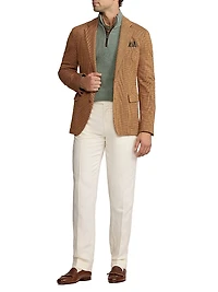 Hadley Hand-Tailored Plaid Jersey Jacket