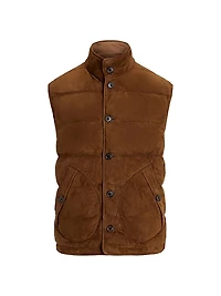 Mardell Reversible Suede Down Vest