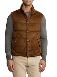 Mardell Reversible Suede Down Vest