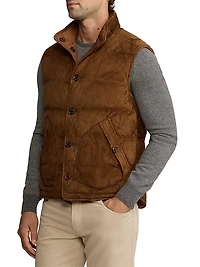 Mardell Reversible Suede Down Vest