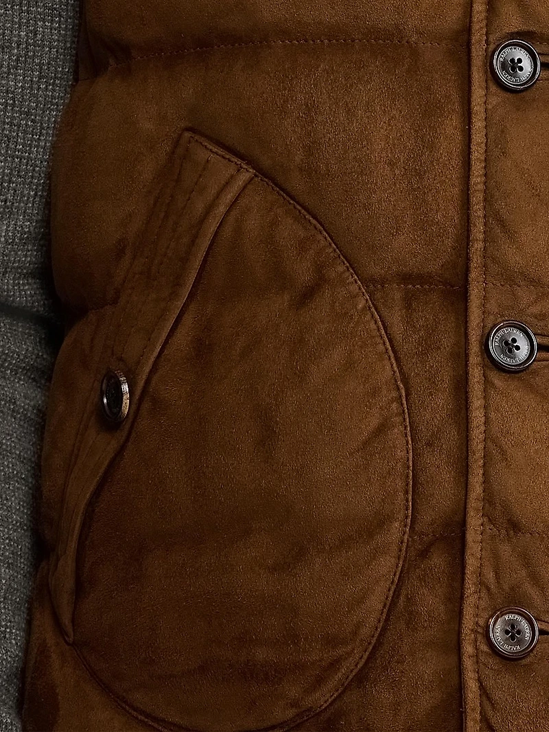 Mardell Reversible Suede Down Vest