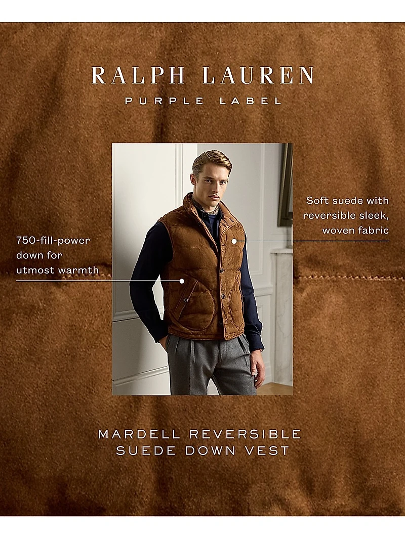 Mardell Reversible Suede Down Vest