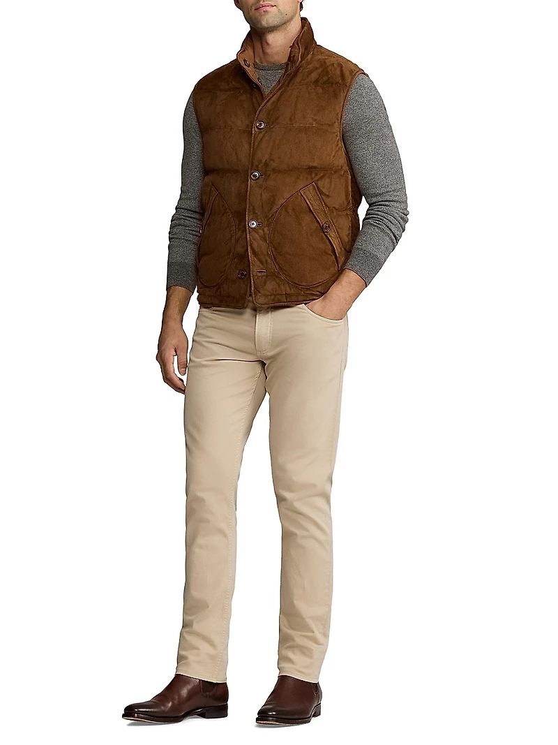 Mardell Reversible Suede Down Vest