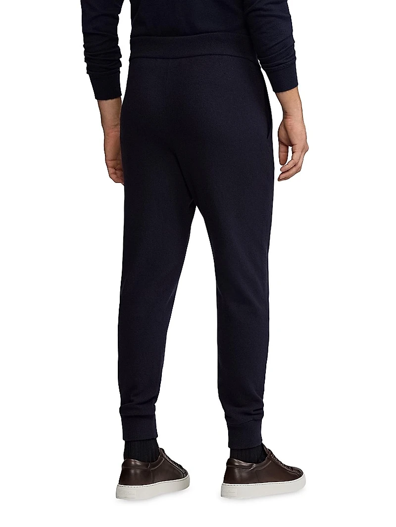 Wool-Cashmere Jogger Pants
