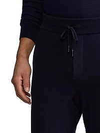 Wool-Cashmere Jogger Pants