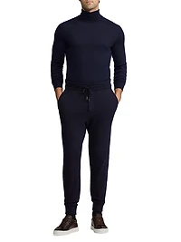 Wool-Cashmere Jogger Pants