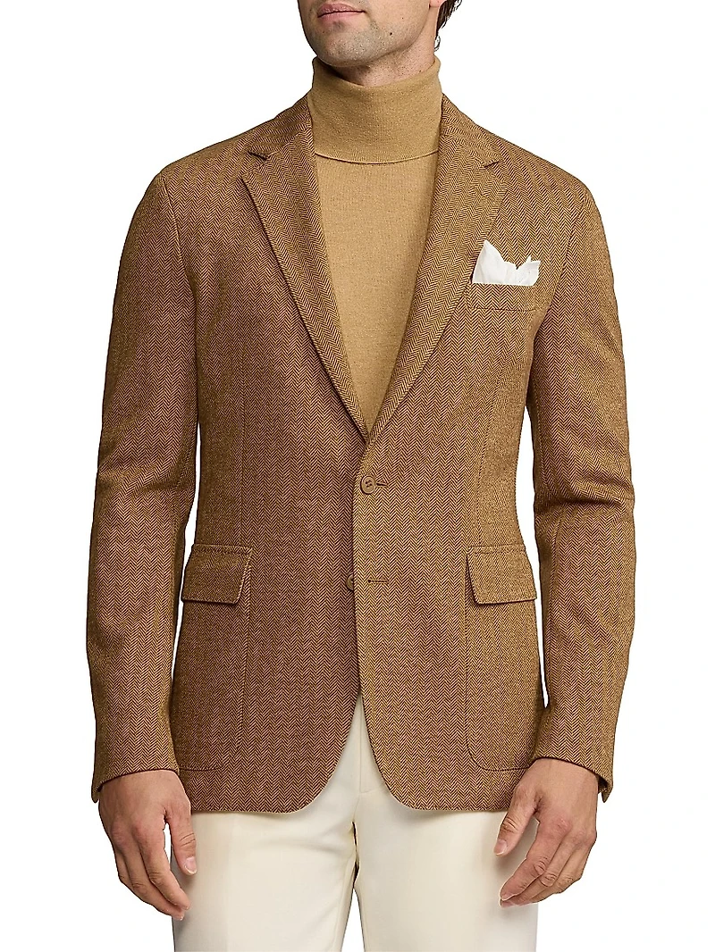 Hadley Hand-Tailored Herringbone Jacket