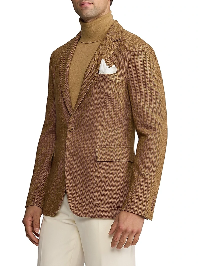 Hadley Hand-Tailored Herringbone Jacket