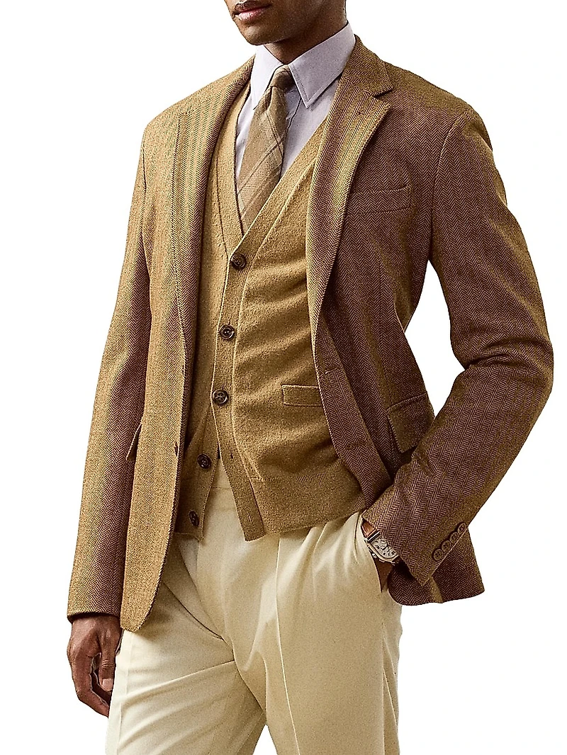 Hadley Hand-Tailored Herringbone Jacket