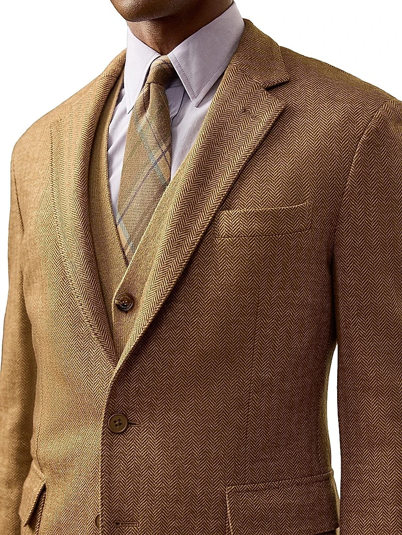 Hadley Hand-Tailored Herringbone Jacket