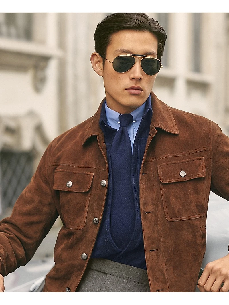 Plaid Wool-Blend Shirt