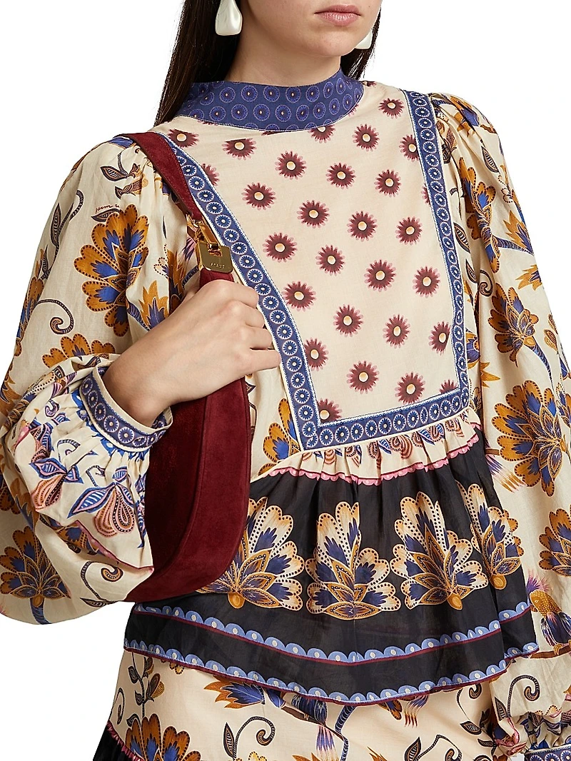 Ainika Floral Cotton Blouse