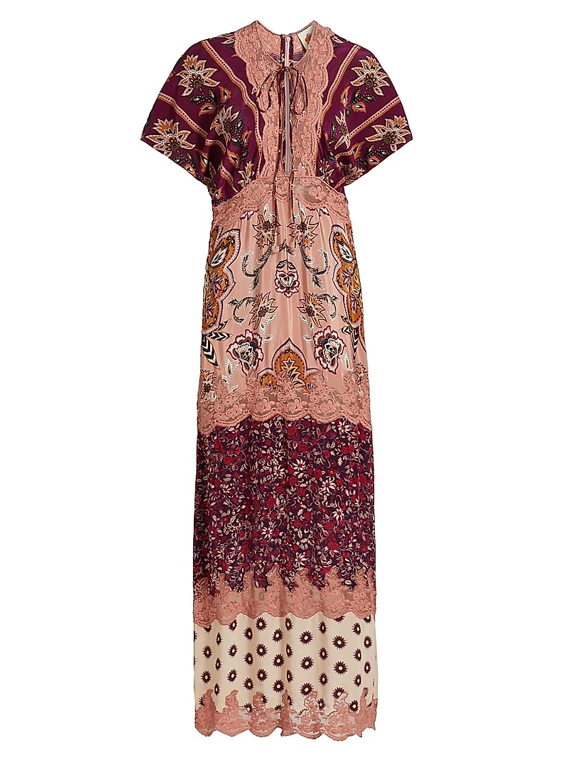 Glam Tapestry Maxi Dress