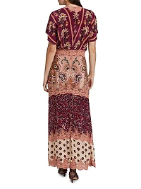 Glam Tapestry Maxi Dress