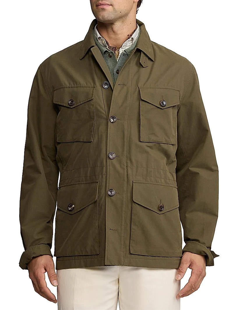 Cotton Twill Flap Pocket Jacket