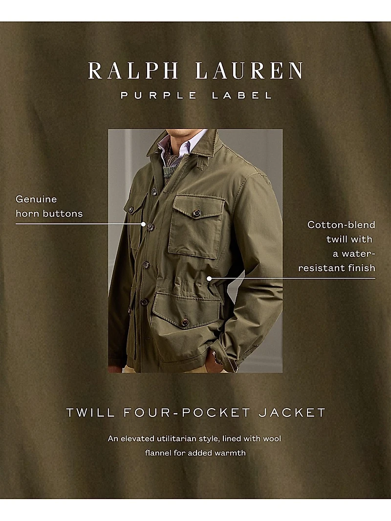 Cotton Twill Flap Pocket Jacket
