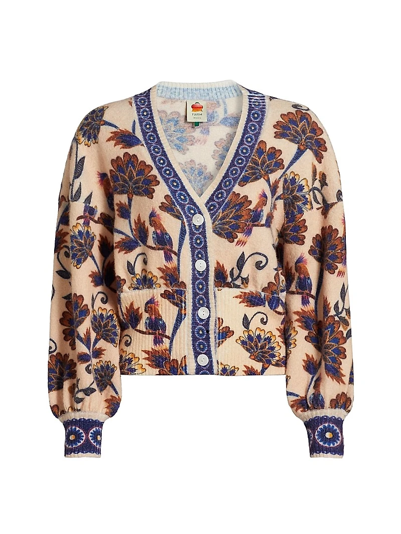 Ainika Floral Knit Cardigan