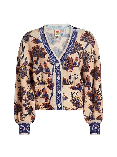 Ainika Floral Knit Cardigan
