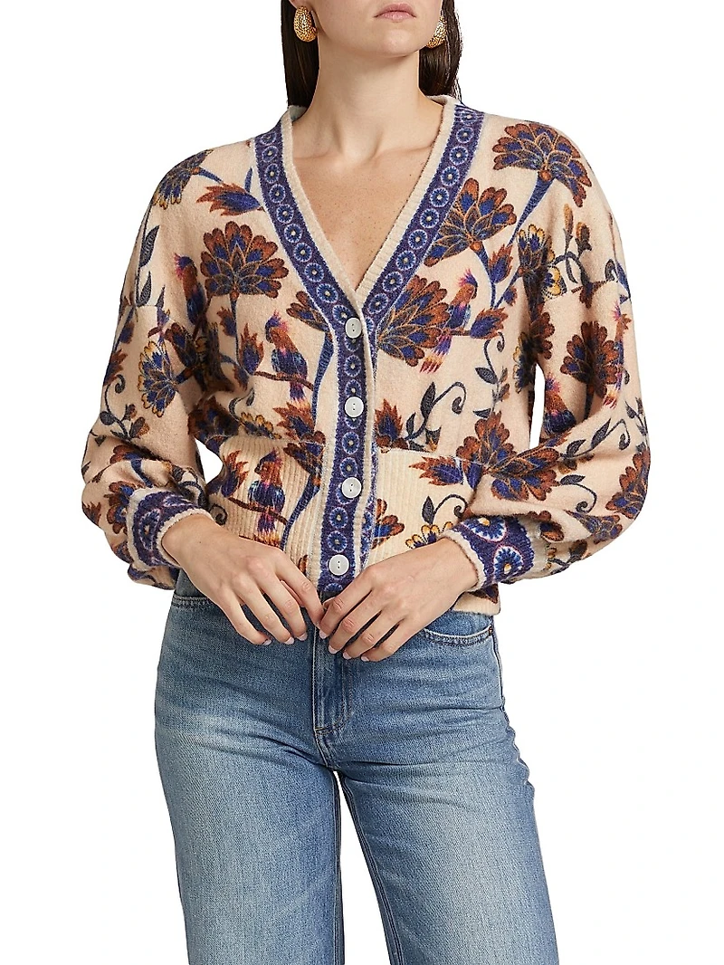 Ainika Floral Knit Cardigan