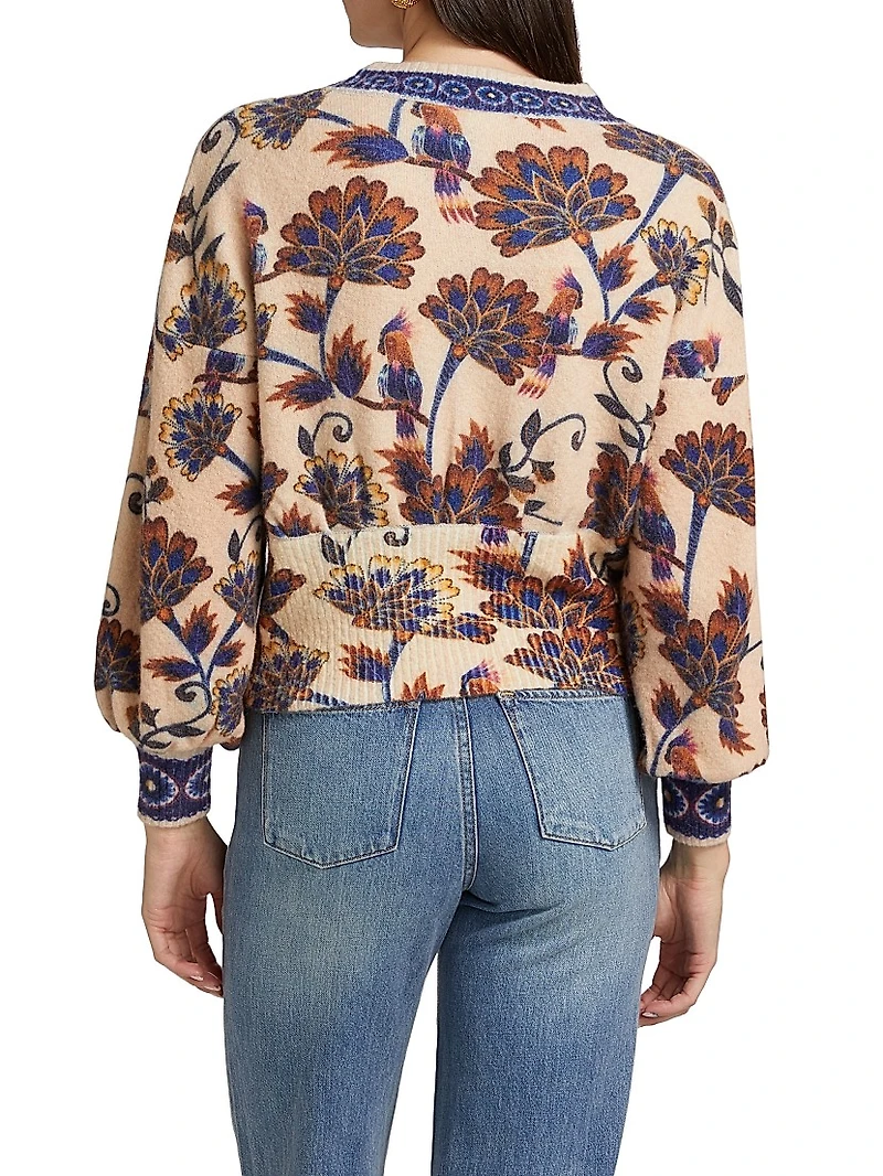 Ainika Floral Knit Cardigan