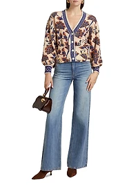Ainika Floral Knit Cardigan