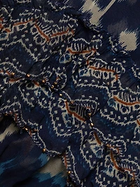 Pineapple Ikat-Inspired Maxi Dress