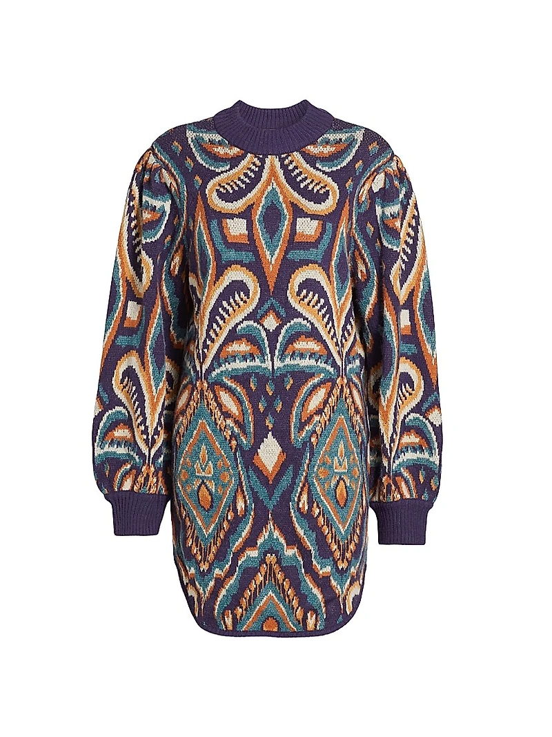 Pineapple Ikat Knit Dress