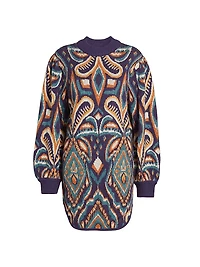 Pineapple Ikat Knit Dress