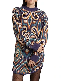 Pineapple Ikat Knit Dress