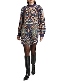 Pineapple Ikat Knit Dress