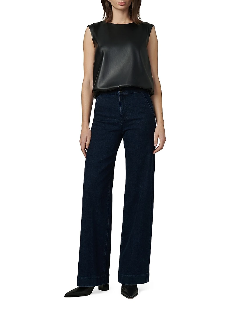 The Mason Denim Wide-Leg Pants