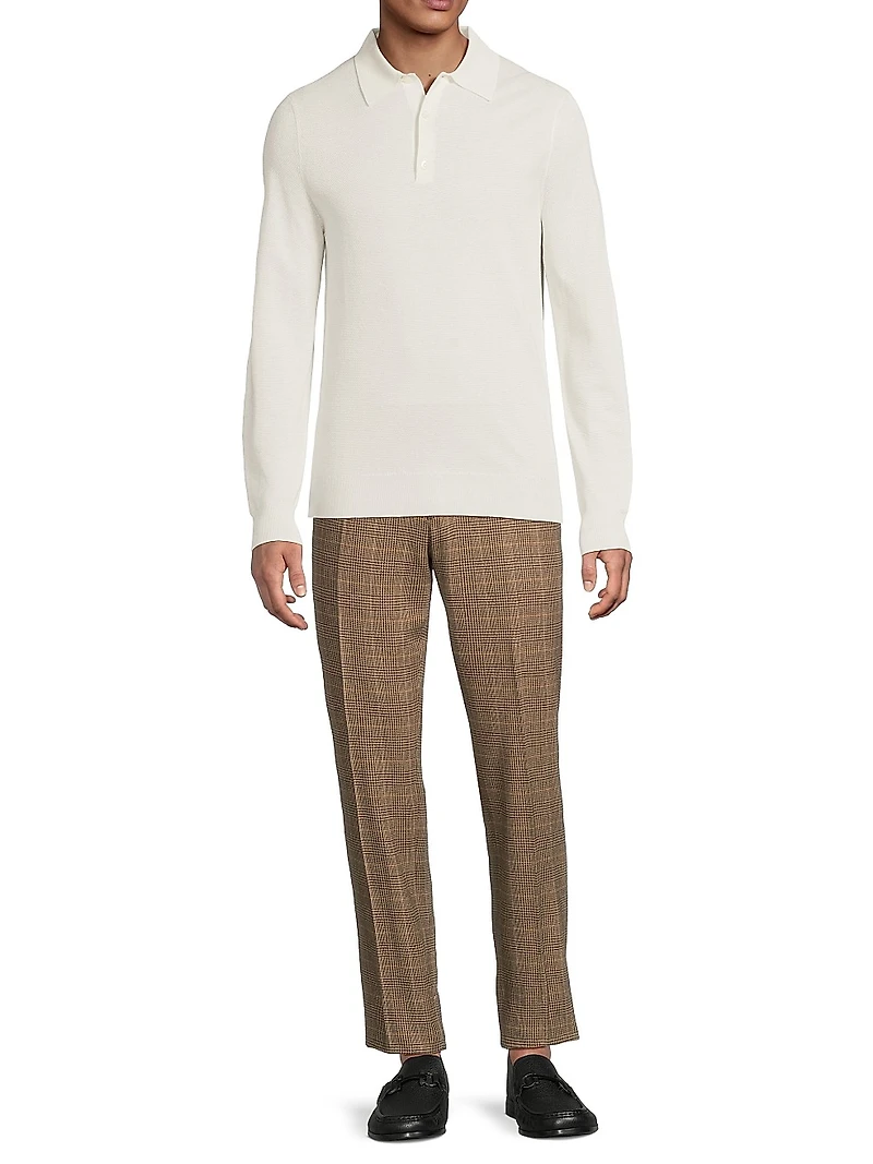 Gregory Handmade Glen Plaid Suit Trousers