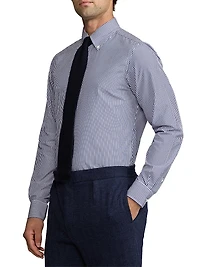 Bengal-Striped Cotton Poplin Shirt