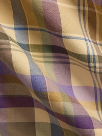Flashlight Plaid Button-Up Shirt