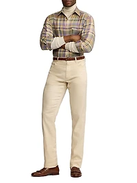 Flashlight Plaid Button-Up Shirt