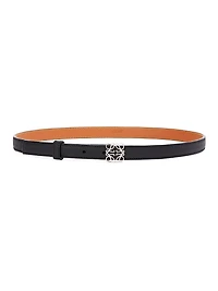 Anagram Pebbled Leather Belt